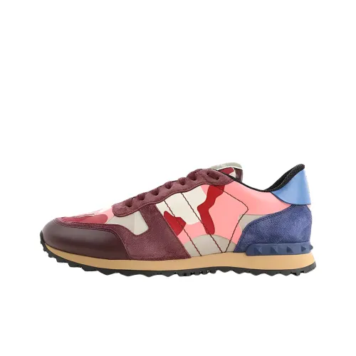 Valentino Rockrunner Rockstud Низкий Топ Повседневная Обувь Мужская Красная