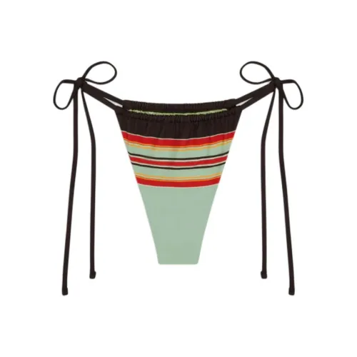 FRANKIES BIKINIS Tia Полосатый Мини Маленький Бикини Низ Плавки Женские