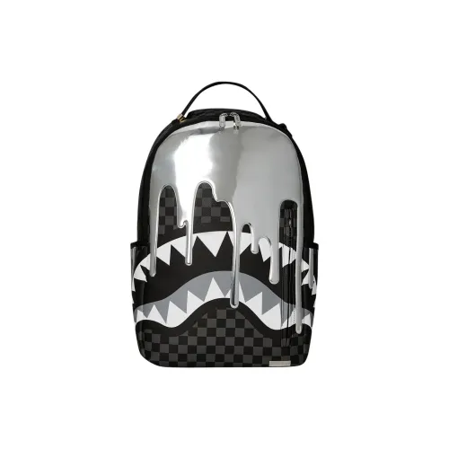 SPRAYGROUND Рюкзак из искусственной кожи стандартный унисекс черный и серебряный