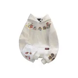 Бело-серый [утолщенный с флисовой подкладкой]