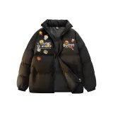 Чёрный хлопковый пуховик