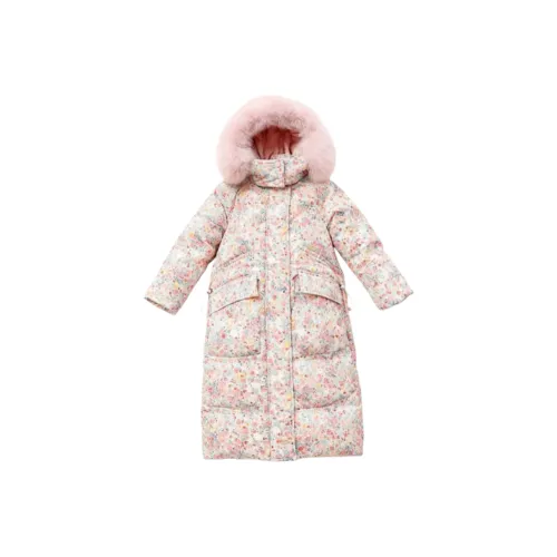 ЮЙЧЖАОЛИНЬ Розовый мех Розово-фиолетовый мех Розово-белый мех Фиолетово-белый мех Kids Пуховики