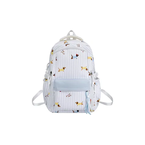 WXRX Нейлон Рюкзак Маленький размер Большой Рекомендуемый размер Женские Синий Dachshund Puppy