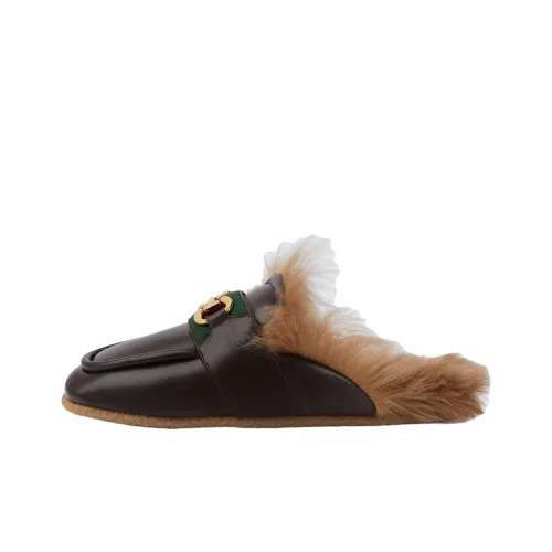 GUCCI Пряжка Horsebit Домашние тапочки Мужской Коричневый