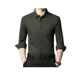 Армейская зеленая рубашка с флисовой подкладкой