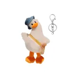 Белая утка с искривленной головой