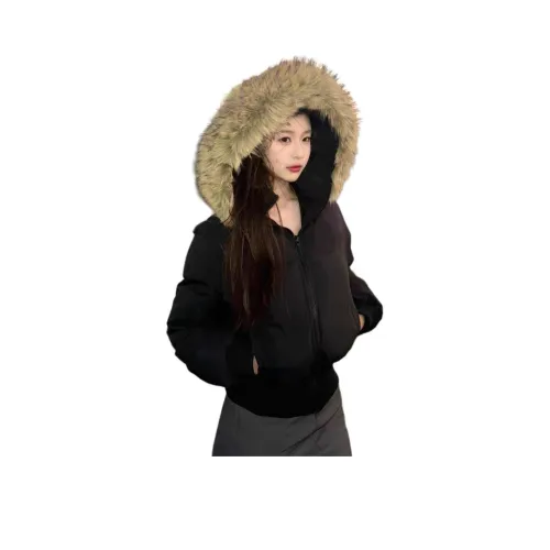 Aghr Черный Женские Пуховики