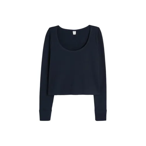 Hollister Морской Синий Женские T-Рубашки