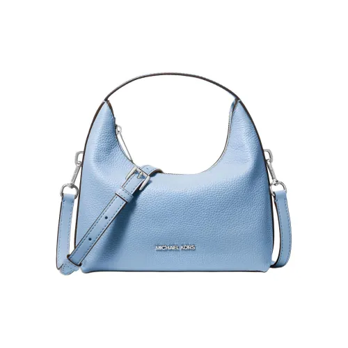 MICHAEL KORS Ember Пескоструйная кожа Сумка через плечо Сумка Маленькая Женская Светлая Лазурь