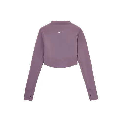 Nike Комплект с короткими рукавами T-рубашка Женская Пыльно-фиолетовый