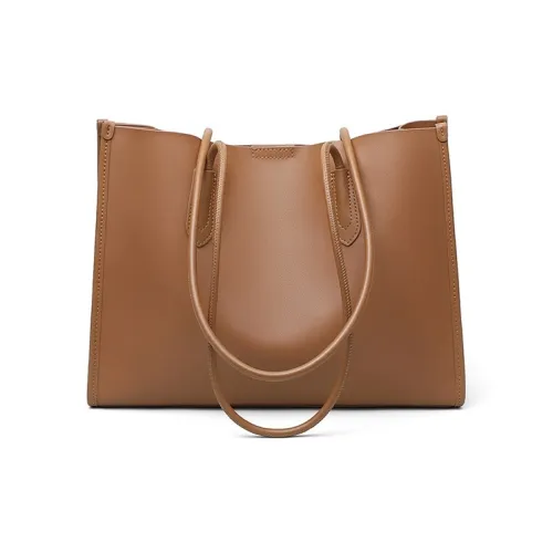 Younger Song Сумка через плечо из коровьей кожи с синтетической кожей стандартная женская золотисто-коричневого цвета