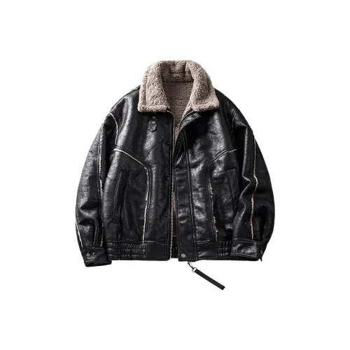 HZWH Мужские черные куртки