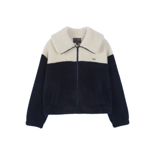 GUESS Морской Синий Женский Бархатный Куртка