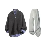 Лунная ночь Серый топ + Вересковый Серый штаны