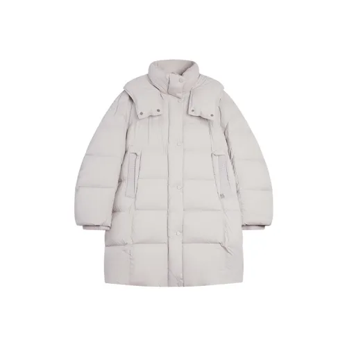 ELLE Светло-серый женский пуховик