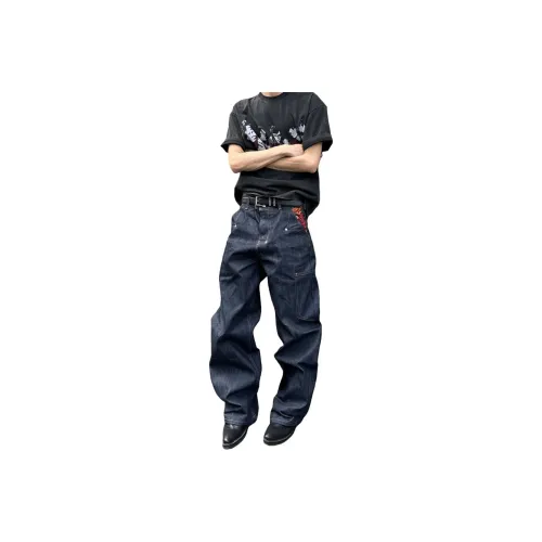 WKOOG Синий Унисекс Джинсы