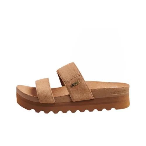REEF Vista Hi Suede One Strap Sandals Women's Brown