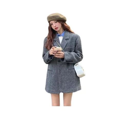 KLPFA Темно-серый Женский Пальто