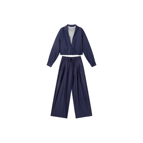 DIALOGUE Деним Женские Повседневные Костюмы