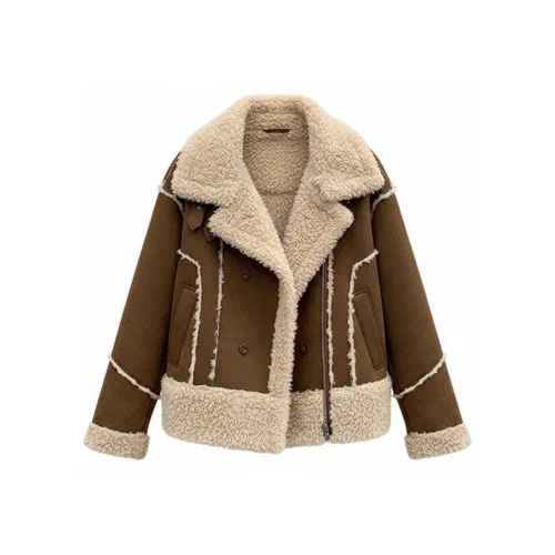 STGX Темный кофейный женский пуховик