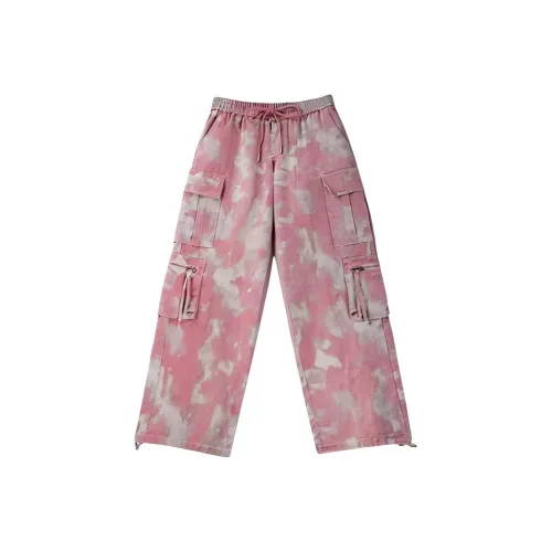 JIE STUDIO Розовые Унисекс Джинсы