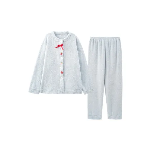 MENGLUAN Розовый Синий Женские Пижамные Комплекты