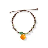 Апельсин Браслет-шнурок-Кофе