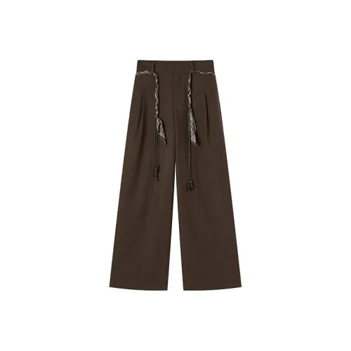 XIANGYING Кофе Женские Повседневные Брюки