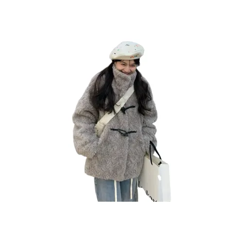 MUCCHIC Бархат Feel Пальто Женское