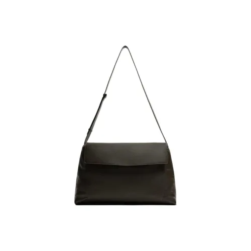 ZARA Collaboration Тисненая кожа Сумка на плечо XL Мужская Коричневая