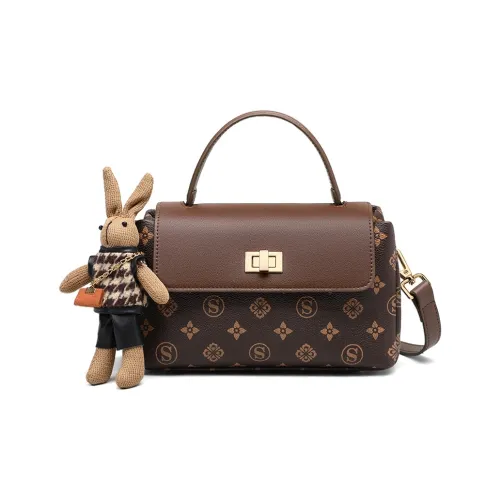 EBLAN Синтетическая кожа Сумка Стандартная Женская Кофейного цвета