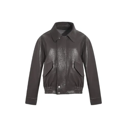 DOSOHEB Коричневая кожа куртка женские куртки