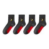 Носки Crew Dark Gray Gold Horse 4 Pack [Подарочная коробка комплект]