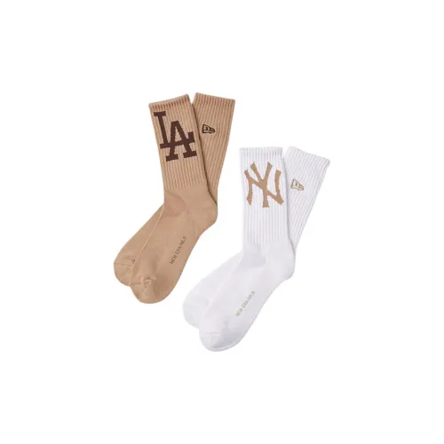 New Era 14450360 Хаки/Белый Унисекс MID Носки до икры