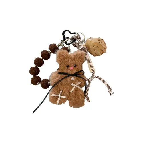 Cute Chip Креативный Милый FLUFFY Бурый медведь Кролик Плюшевый Брелок 10 см Длина Тела