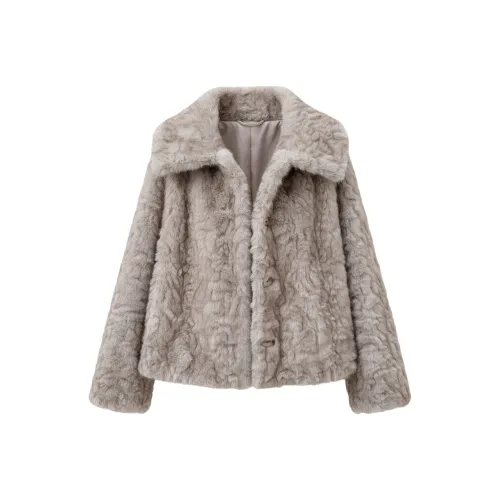 STGX Премиум Серый Женские Бархатные Куртки