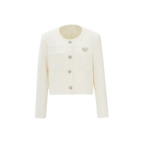 DITB Молоко Белый Женский Короткий Пальто