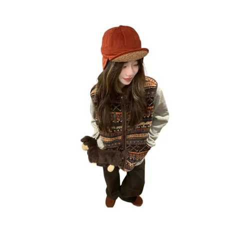 CARE NOTE Red Женские жилеты