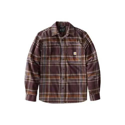 Carhartt Fw25 107010 Rugged Flex™ Relaxed Fit MIDWEIGHT Фланель Длинная Рубашка Мужская