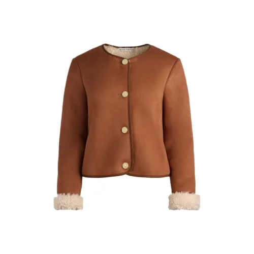 ALICE+OLIVIA Alma Vegan Замша Тедди Куртки и Пальто Женские