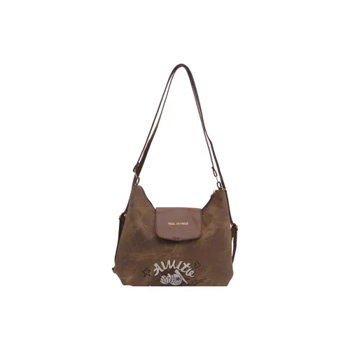 Villelon ПУ (полиуретан) Рюкзак Сумка через плечо Унисекс Коричневый Серый Синий