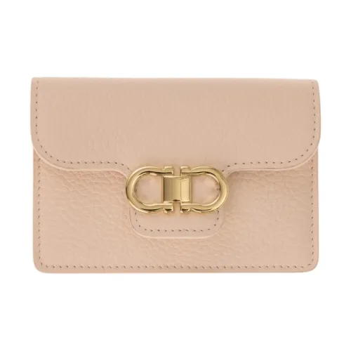 FERRAGAMO GANCINI Телячья кожа Key Pouch Женские Балетный розовый