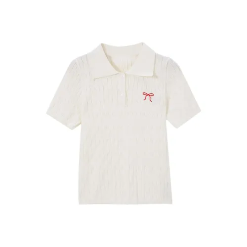 SUSANSAN Белый Женские Поло