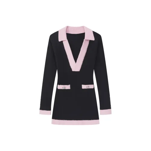 GRAYISMOON Длинное платье с длинными рукавами женское