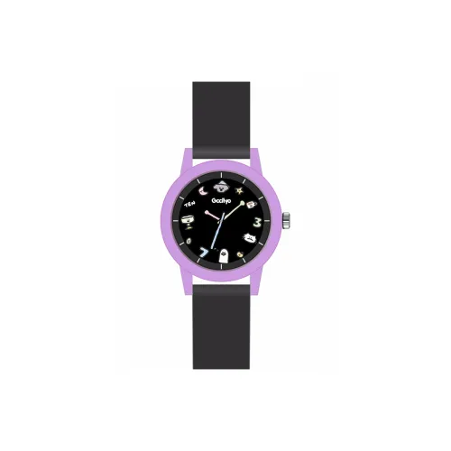 GCCLIYO Кварцевый механизм силиконовый ремешок часы женские черный циферблат