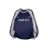 Серый и темно-синий с тремя полосами [Премиум]