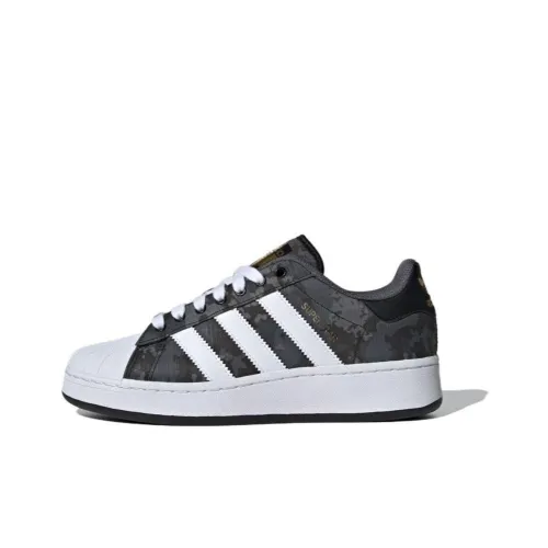 Adidas Originals Superstar Series XLG Термические Низкие Кроссовки для Скейтбординга Унисекс Черные