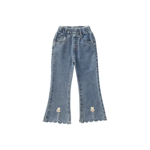 SHIBU Xiaomin's L92 Wave Side Rabbit Denim Kick-Fit Jeans Blue Pre-School Jeans