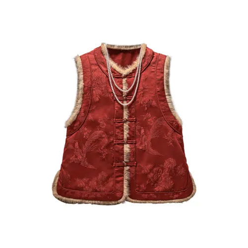 Cypress House Red Women's Vests Cypress House Красный Женские Жилеты