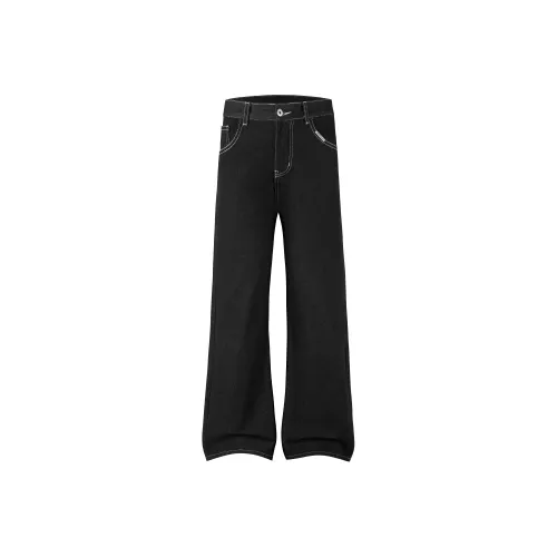 HSTYLE Оригинальный Черный Деним Унисекс Джинсы